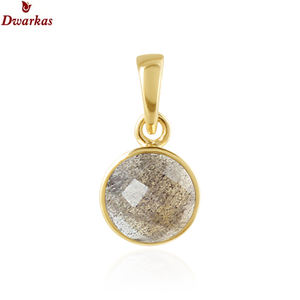 Moda chapada en oro plata esterlina 925 Calcedonia piedra preciosa blanca colgante collar joyería - Product Image 6