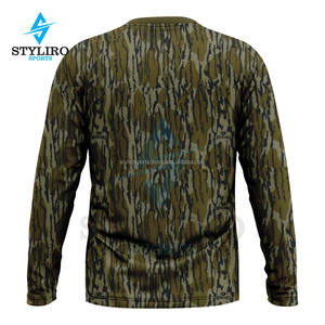 Camisetas de Algodón para Hombre con Estampado de Árboles Reales para Caza y Camping, Jersey de Manga Larga con Impresión Digital Transpirable - Product Image 4