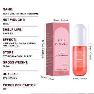 Spray Parfumé Capillaire Bio Luxe 50ml Cerise Originale – Traitement Nourrissant Longue Durée – Vente en Gros - Product Image 2