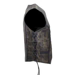 Chaleco de cuero informal para hombre de alta calidad diseñado a medida para la temporada de invierno tarifa baja y venta al por mayor disponible - Product Image 3