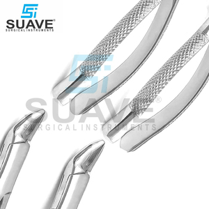 Juego de pinzas de extracción de acero inoxidable, alicates quirúrgicos dentales, herramientas de extracción de dientes de cirugía Oral de SUAVE SURGICAL INSTRUMENTS - Product Image 4