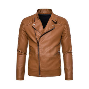 2025 Customized Logo Men's <b>Winter</b> Jacket Cow Skin Leather Streetwear Front Logo Placement Custom Colors Breathable Eco-Friendly - Product Image 1