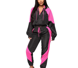 Nueva moda 2026, conjunto de chándal cortavientos liso para hombre, ropa de entrenamiento Vintage a prueba de viento, chándal cortavientos de tamaño Ovrsized para hombre - Product Image 2