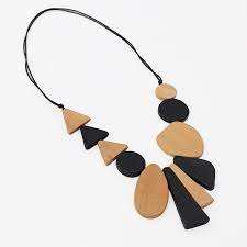 Ensemble de bijoux en bois Collier en bois pour cadeau et utilisation à la main pour Offre Spéciale produit pièce de design d'artisanat naturel - Product Image 4