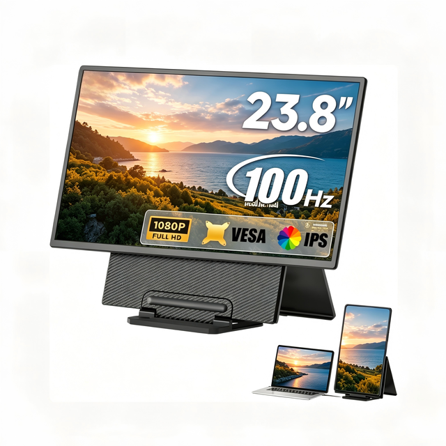 USB-C Type C Business Travel Monitor Ultra Thin 100Hz Gaming Laptop LCD Display Windows XP