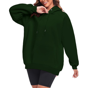 Sudadera con capucha de algodón coreano de gran tamaño con cremallera completa para mujer, sudadera informal de manga larga con bolsillo, chaqueta ligera de invierno, Tops para mujer - Product Image 2