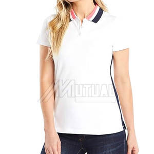 T-shirts polo de haute qualité pour femmes Design tricoté à séchage rapide et respirant Style court décontracté - Product Image 1