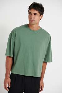 Wholesale Streetwear 100% Cotton 200 250 300G Heavyweight <b>Box</b> fit Cropped Length Men's T-shirts Custom Graphic Printing - Product Image 2