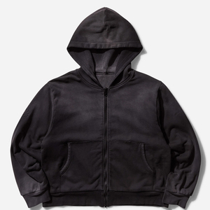 Sudadera con Capucha de Algodón 100% Orgánico con Lavado Ácido, Estilo Urbano, Corte Regular, Bolsillos, Secado Rápido, Transpirable, para Hombre, Invierno, TWILL - Product Image 1