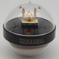 Globe de sable en acrylique cristallin écologique unique, figurine souvenir de style égyptien, sérigraphié avec un motif du Burj Khalifa