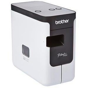 เครื่องพิมพ์ฉลากออลอินวัน Brother PT-P700 พร้อมสาย USB อะแดปเตอร์จ่ายไฟ และเทป TZe แบบเริ่มใช้งานได้ทันที (24 มม. x 4 ม. สีดำและสีขาว) - Product Image 1