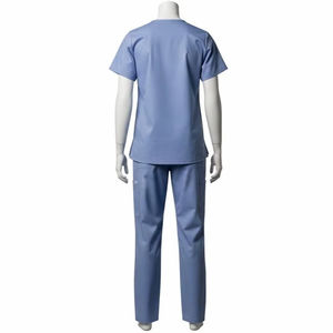 Combinaison de travail en tissu peigné, mélange de polyester et de rayonne, respirante, infroissable, uniforme médical, infirmier, hôpital, clinique - Product Image 4