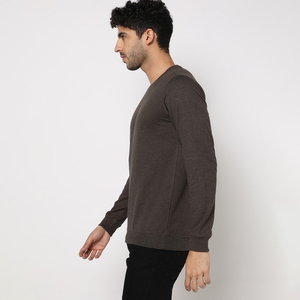 Pull à la mode pour hommes, manches longues, 100% coton, technique délavé, coupe ample, vêtements d'hiver légers - Product Image 2