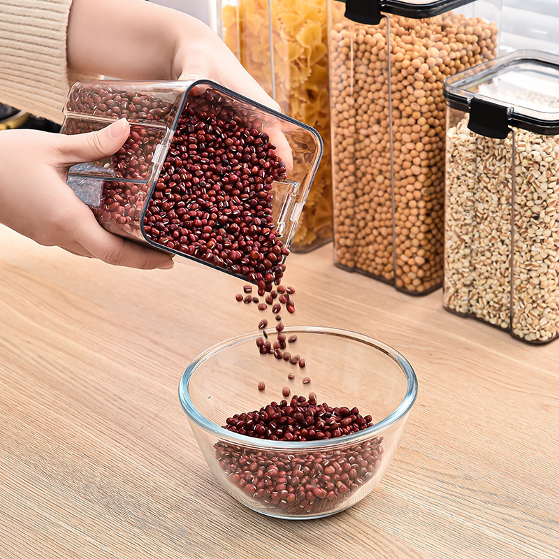 Best Selling High Quality Modern Design Plastic Airtight Food Storage Containers Lids New Design For Cereal Snack Flour Storage · image 6
