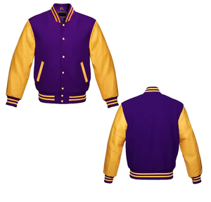 Dernière conception de haute qualité veste universitaire personnalisée hommes laine corps et manches en cuir Baseball vente en gros vestes Letterman College - Product Image 4