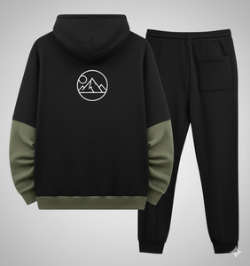 Ensemble jogging et sweat à capuche personnalisé pour homme |   Impression de logo personnalisé |   Motif uni |   100% Coton Antibactérien - Product Image 2