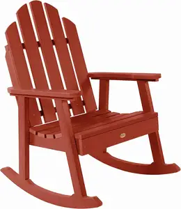 THLCr - 0063 Chaise berçante à cadre en bois de conception classique américaine personnalisée pour meubles de salon
