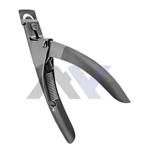 İpucu kesici dilimleme uzun kolu ile düz bıçak için akrilik Nail Art Metal Nail Art malzemeleri toptan güzellik aletleri