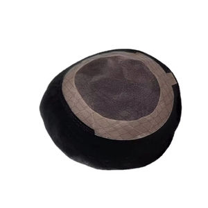 Toupet en cheveux humains à base mono, perruque à base mono, prothèse capillaire en cheveux humains, taz hair bd - Product Image 4