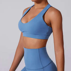 Sujetador Deportivo para Mujer con Espalda Descubierta en Forma de X, Alta Elasticidad, Soporte Fuerte, Ligero, para Correr, Fitness - Product Image 6