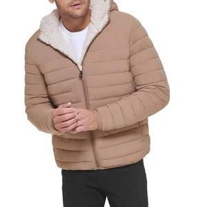 Haute qualité chaud hiver extérieur doudoune hiver rembourré veste plaine fermeture éclair bulle vestes vers le bas manteaux col montant - Product Image 3