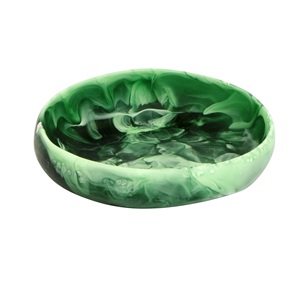 Bol et plat de service en résine artisanale - Passe au lave-vaisselle - Design moderne européen personnalisable pour la maison et les fêtes - Product Image 6