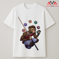 T-shirt unisexe en coton blanc imprimé animaux du zodiaque |   T-shirt graphique du zodiaque chinois 12 animaux |   Logo personnalisé OEM