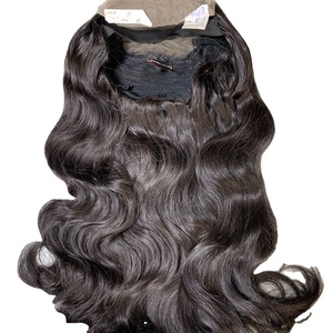 Trame de machine de vague d'extensions de cheveux vietnamiens crus avec des cheveux humains de donneur non transformés en dentelle - Product Image 6