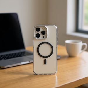 Étui antichoc en aluminium pour iPhone 13 Pro avec support de caméra intégré et anneau magnétique pour la préhension du téléphone - Product Image 2