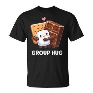 T-shirt « Cute Group Hug S'mores » pour le camping, les aventures en plein air et les promotions - Product Image 1