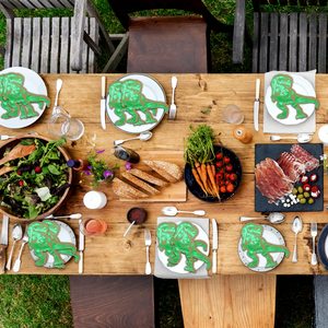 Serviettes de Cocktail pour 3ème <span class=keywords><strong>Anniversaire</strong></span> de Dinosaure, Lot de 50, Serviettes de Cocktail en Papier Dinosaure Trois Rex en Vrac, Décoration de <span class=keywords><strong>Table</strong></span> pour Bébé Garçon Fille - Product Image 4