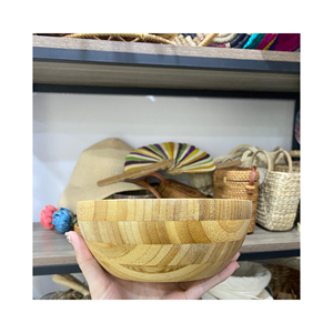 Bol en bambou fabriqué à partir de bambou écologique fait à la main au Vietnam, idéal pour la cuisine domestique et le restaurant. - Product Image 1