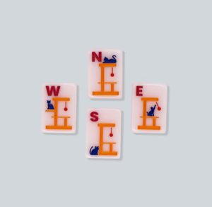 Custom Melamine <b>Mahjong</b> Pink Acrylic American <b>Mah</b> <b>Jongg</b> Game Set Hand Painting <b>Mahjong</b> Tiles - Product Image 4