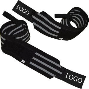 Wrist Support Wrist Straps Weightlifting Wrist Wraps With Thumb Loop <b>Gym</b> <b>Bar</b> Fitness Exercise Dead Lifting Pair - Product Image 1