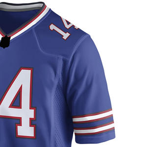 High Quality Custom Sublimation American Football Jerseys for Adults New Design Breathable Quick Dry Short Sleeve - Product Image 5