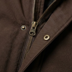 Veste parka pour homme, manteau d'hiver de haute qualité, col montant, toile, logo personnalisé, design thermique isolé, coupe-vent, vêtement d'extérieur lourd - Product Image 4