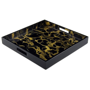 Buffalo Horn and Acrylic Serving Tray Customized Shape Elegant Large Tray for Dessert <b>Chocolate</b> and Stylish Tableware - Product Image 6