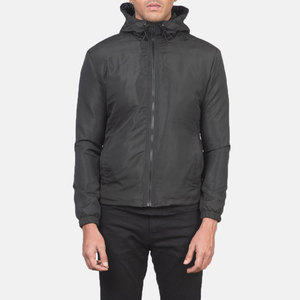 Veste coupe-vent imperméable à capuche légère personnalisée pour hommes Veste coupe-vent pour hommes avec logo personnalisé OEM - Product Image 4