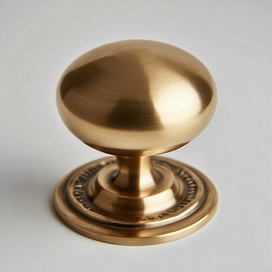 GildKnob Luxe <b>Victorian</b> Bloom Handcrafted Brass Door Knob Elegant Antique Finish for Classic <b>Wooden</b> Doors and Heritage Homes - Product Image 3