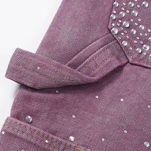 Short en jean 400 Gsm en coton personnalisé pour homme avec strass - Product Image 5