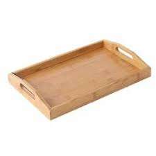 Plateau de service en bois pour la décoration de la maison, ustensiles de cuisine avec poignée pour le Ramadan et les mariages - Product Image 3