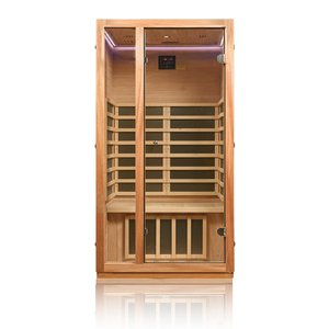 Sauna infrarouge électrique en hemlock à faible EMF pour 1 personne, idéal pour appartement moderne, vente directe d'usine chinoise, personnalisable avec logo OEM - Product Image 3