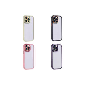 Coque de protection en silicone de qualité supérieure pour iPhone 14 Pro Max, série Vitamine, avec cadre coloré, anti-traces de doigts, en polycarbonate. - Product Image 3