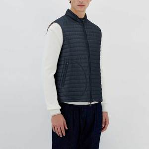 OEM ODM Venta caliente de alta calidad Puffer Chaleco de talla grande logotipo personalizado chaqueta sin mangas chalecos Puffer chaleco hombres bolsillos con cremallera - Product Image 6