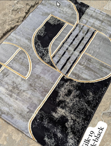 Alfombra Adiva Tradicional de Poliéster, Tejido Jacquard, de Pelo Largo, Acolchada, Antideslizante, Lavable, con Base de Yute - Product Image 2