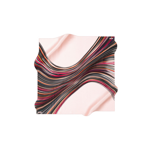 Pink Floral Chiffon Silk <b>Square</b> <b>Scarf</b> - Product Image 1