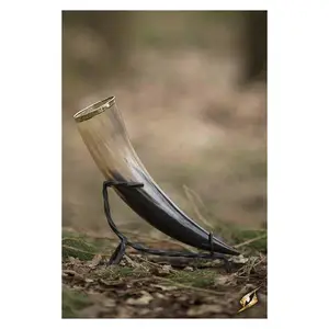 Hand finished natural Viking Drinking Horn Beer mugs water Buffalo Horn Organic Material Polished sheeri handifarft