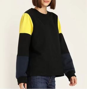 Meilleur design de sweatshirts uni pour femmes pour l'automne et l'hiver Pull ample à la mode Surdimensionné pour femmes Col ras du cou Épaules tombantes Personnalisé - Product Image 6