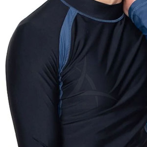 Chemises de compression pour hommes à manches longues, séchage rapide, respirantes, protection UV, motif uni, coupe régulière, écologiques - Product Image 4