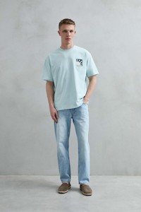 T-Shirt da Uomo Regular Fit 100% Cotone a Maniche Corte - Stampa con Motivo Surf e Grafico, Top Casual Streetwear - Product Image 2